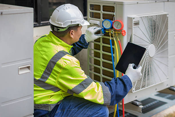 Professional Hvac Installation technician working in Wenham, MA